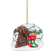 Dog Annual Ornament DachsRed 6428 1074 a main