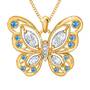 The Birthstone Butterfly Diamond Pendant 2030 001 8 12