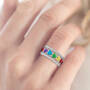 Rainbow of Hearts Stackable Ring Set, Rainbow of Hearts Stackable Ring Set 11937 0013 m model