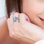 Pieces of Jerusalem Roman Glass Cross Ring, Pieces of Jerusalem Roman Glass Cross Ring 12068 0012 m model