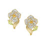Birthstone & Diamond Rose Earrings, Birthstone Diamond Rose Earrings 11896 0012 k november