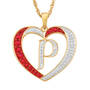 Granddaughter Initial Heart Pendant, For My Granddaughter Diamond Initial Heart Pendant 10121 0011 a p initial