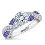 Birthstone Swirl Personalized Ring, Birthstone Swirl Ring 6366 001 3 2