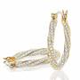 Dazzling Diamond Swirl Hoops, Dazzling Diamond Swirl Hoops 6207 001 6 2