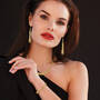 Golden Glamour Necklace, Earring & Bracelet Set, Golden Glamour Necklace Earrings Bracelet Set 11848 0011 m model