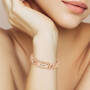 Healing Blooms Personalized Copper Bracelet, Personalized Healing Blooms Bracelet 6368 0037 m model
