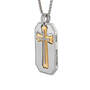 Personalized Two-in-One Diamond Cross Pendant, Personalized Two in One Diamond Cross Pendant 12049 0016 g rightside