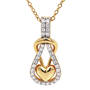 Diamond Heart Knot Pendant 11142 0824 a main