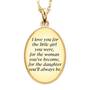 For the Daughter You'll Always Be Diamond Pendant, My Daughter My Little Girl Then Diamond Pendant 1162 008 5 3