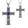 "Be Strong" Birthstone Cross Pendant, Be Strong Birthstone Cross Pendant 6524 0020 a main february