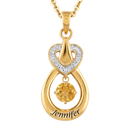 Genuine Birthstone Drop Pendant 2273 001 4 11