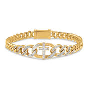 Diamond Cross Monogram Bracelet 12441 0010 b bracelet