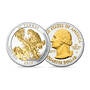 Platinum and Gold State Quarters, Platinum and Gold Highlighted Land of the Free Quarters 11129 0011 a PR
