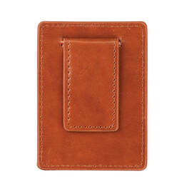 Monogrammed Luxe Brown Compact Wallet 12463 0013 c back