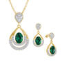 Birthstone Necklace with FREE Matching Earrings, Birthstone Necklace Earring Set 6930 0010 e may