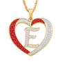 Granddaughter Initial Heart Pendant, For My Granddaughter Diamond Initial Heart Pendant 10121 0011 a e initial
