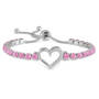 Open Heart Birthstone Bolo Bracelet, Open Heart Birthstone Bolo Bracelet 11567 0010 j october