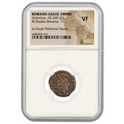 third century ancient coin from south petherton hoard APV c Slab