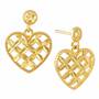 Golden Kisses Diamond-Cut Heart Pendant & Earring Set, Golden Kisses Diamond cut Heart Pendant Earring Set 2257 006 3 3