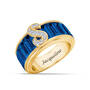 Personalized Birthstone & Diamond Initial Ring, Personalized Birthstone Diamond Initial Ring 11033 0016 i september