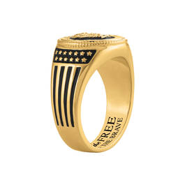 Land of the Free Veteran Diamond Ring with FREE Collectible Challenge Coin 12513 0013 c angle