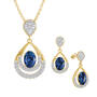 Birthstone Necklace with FREE Matching Earrings, Birthstone Necklace Earring Set 6930 0010 i september