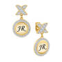 Personalized Diamond Kiss Ring with FREE Personalized Earrings, Personalized Diamond Kiss Ring with Free Earrings 1918 0157 b earring