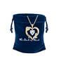 Personalized Rose of My Heart Diamond Pendant, Personalized Rose of My Heart Diamond Pendant 11874 0018 g gift pouch