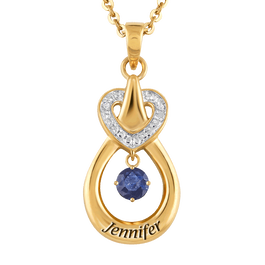 Genuine Birthstone Drop Pendant 2273 001 4 9