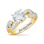 Birthstone & Diamond Swirl Ring, Birthstone Diamond Swirl Ring 12095 0019 d april