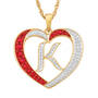 Granddaughter Initial Heart Pendant, For My Granddaughter Diamond Initial Heart Pendant 10121 0011 a k initial