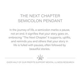 The Next Chapter Semicolon Pendant 11785 0164 s card