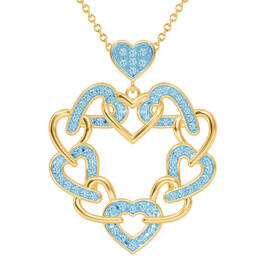 Personalized Love is the Answer Birthstone Pendant 10553 0018 c march