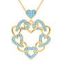 Love is the Answer Birthstone Pendant, Personalized Love is the Answer Birthstone Pendant 10553 0018 c march