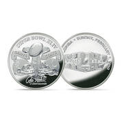 1st Saints' Super Bowl Win Silver Plated Flip Coin, Super Bowl Flip Coin Silver Plated Collection 11732 0192 a Saints44