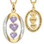 My Daughter “I Love You” Birthstone & Diamond Pendant, My Daughter I Love You Diamond Pendant 1136 001 3 6