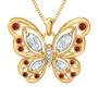 The Birthstone Butterfly Diamond Pendant 2030 001 8 7