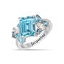 True Colors Seven Carat Birthstone Ring, Personalized True Colors Seven Carat Birthstone Ring 11843 0016 l december
