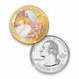 Platinum and Gold-Highlighted Land of the Free State Quarters, Platinum and Gold Highlighted Land of the Free State Quarters 2120 001 9 2