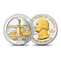 Platinum and Gold Land of the Free Quarters, Enhanced ABQ 11129 0011 f Pennysylvania