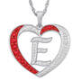 Personalized Diamond Initial Heart Pendant, Personalized Diamond Initial Heart Pendant 10926 0018 e initial E