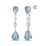 White & Blue Topaz Necklace & Earrings Set, White Blue Topaz Necklace Earring Set 11142 2093 c earrings