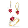 Birthstone Sweetheart Ring with FREE Matching Earrings, Birthstone Sweetheart Ring with FREE Matching Earrings 11763 0012 g July