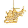 2025 Gold Ornament Collection, 2025 Gold Ornament Collection 12034 0054 d helicopter santa