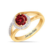 January Birthstone Diamond Swirl Ring 11760 0015 a main