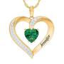 Personalized Birthstone Heart Pendant, Personalized Birthstone Heart Pendant 5447 001 8 5