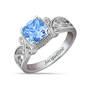 Vintage Elegance Birthstone Ring, Personalized Vintage Elegance Birthstone Ring 12122 0016 l december