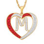 Granddaughter Initial Heart Pendant, For My Granddaughter Diamond Initial Heart Pendant 10121 0011 a m initial