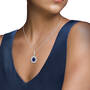 Sapphire & Diamond Statement Pendant, Sapphire Diamond Statement Pendant 11858 0018 m model
