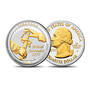 Platinum and Gold Land of the Free Quarters, Enhanced ABQ 11129 0011 d newyork